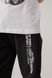 Спортивные штаны с принтом для мальчика 606 140 см Черный (2000990430267D)