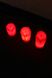 Набір LED свічок 3 шт. 264 5х3,5см; 6,5х3,5см; 8х3,5см Червоний (6922166372644)