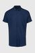 Рубашка кэжуал однотонная мужская CLUB ju CJU21526 3XL Синий (2000990629944S)