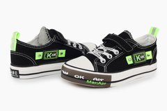 Магазин взуття Кеди K2067-1BLACK-GREEN