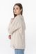 Пуловер однотонный женский Femme 2026 One Size Бежевый (2000990221476W)