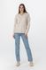 Пуловер однотонний жіночий Femme 2026 One Size Бежевий (2000990221476W)