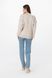 Пуловер однотонний жіночий Femme 2026 One Size Бежевий (2000990221476W)
