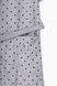 Комплект халат+сорочка жіночий MURAT KYZEY Горох Чорний L Сірий (2000989747758A)