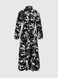 Платье с узором женское 697 52 Черный (2000990461117S)