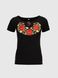 Вишиванка футболка жіноча Melanika Маків цвіт XL Чорний (2000990566522A)