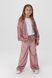 Спортивний костюм (кофта, штани) для дівчинки MAGO T370 134 см Пудровий (2000989957041D)
