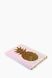 Блокнот паетки "Золотой ананас" розовый с закладкой 200470657 (2000902700938)