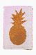 Блокнот паетки "Золотой ананас" розовый с закладкой 200470657 (2000902700938)