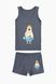 Комплект белья для мальчика ADN Kids 8710 2-3 Темно-серый (2000989862253A)