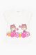 Костюм для дівчинки Breeze 16847 футболка + капрі 86 см Молочний (2000989655008S)
