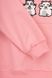 Худі з принтом для дівчинки Ecrin 4706 128 см Рожевий (2000990221919D)