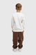 Спортивні штани однотонні для хлопчика Lizi D002 116 см Коричневий (2000989834922W)