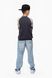 Світшот з принтом для хлопчика MAGO 24-4101 176 см Темно-сірий (2000989768487D)