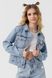 Куртка джинсова для дівчинки DMB 9094 164 см Блакитний (2000990265845D)