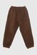 Спортивні штани однотонні для хлопчика Lizi D002 116 см Коричневий (2000989834922W)
