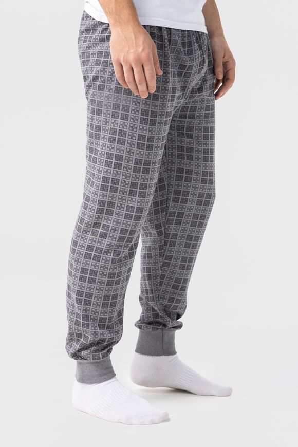 Магазин обуви Пижамные брюки мужские Квадрат/серый