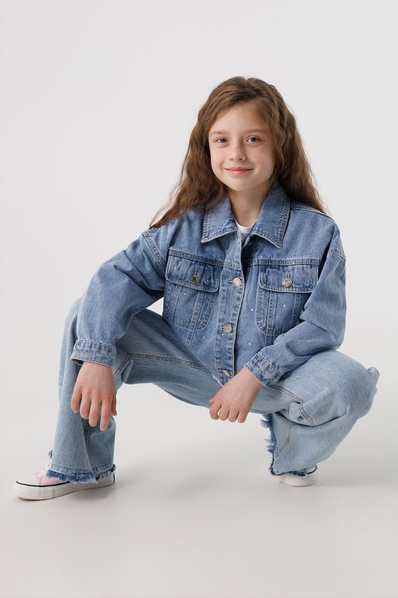Магазин взуття Куртка джинсова для дівчинки MK6029