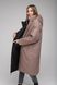 Куртка жіноча двостороння 102-675 Button XL Чорно-коричневий (2000989400547)