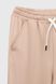 Костюм (худі+штани) для дівчинки Viollen 2192 128 см Бежевий (2000990147776D)