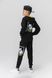 Спортивный костюм для мальчика (кофта, штаны) AZN 825 128 см Черный (2000989968597D)