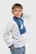 Сорочка вишиванка для хлопчика Veronika СЕРГІЙКО-2 98 см Блакитний (2000990003188D)