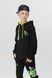 Спортивний костюм для хлопчика (кофта, штани) AZN 826 128 см Чорно-зелений (2000989968696D)