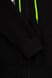 Спортивный костюм для мальчика (кофта, штаны) AZN 826 128 см Черно-зеленый (2000989968696D)