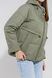 Куртка однотонна жіноча On me M22225 S Оливковий (2000990313669D)