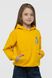 Худі з принтом для дівчинки Ecrin 4700 128 см Жовтий (2000990222015D)