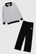 Спортивный костюм Viollen 2184 128 Бело-черный (2000990068941D)