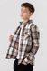 Рубашка с узором для мальчика Deniz 124 164 см Бежевый (2000990473233D)