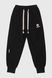 Спортині штани з принтом Yekipeer 9805 146 см Чорний (2000990066534W)