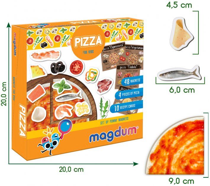 Магазин взуття Набір магнітів Baby puzzle "Pizza" ML4031-27 EN