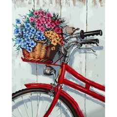 Магазин обуви Набор для росписи по номерам Цветы в корзине велосипеда GS1513