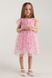 Платье бальное с узором для девочки Wecan 24341 110 см Розовый (2000990342959A)
