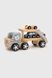 Дерев'яна машинка Автовоз Viga Toys 44014 Різнокольоровий (6971608440144)